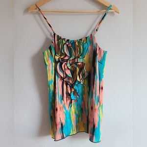 Mac & Jac colourful ruffled cami